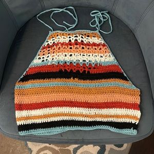 Crocheted crop top